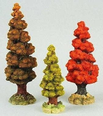 Autumn Trees Set Of 3 Village Accessories Department 56
