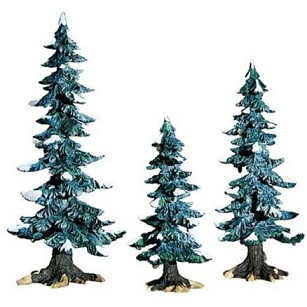 Winter Pine Tress W/Pine Cones 8 Department 56