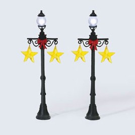 Christmas Star Set Lights Set Of 2  Retired Department 56