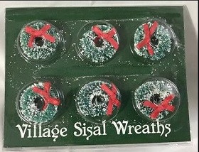 Vlg Sisal Wreath Accessory  Retired Department 56 Village
