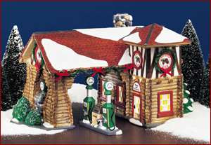 Last Stop Gas Station Set Of 2 Snow Village Department 5