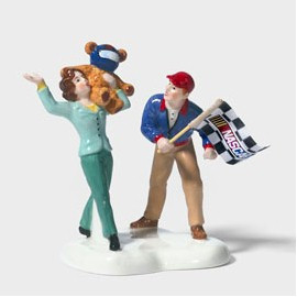 Original Snow Village - A Day At The Races