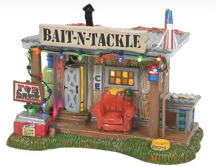 Snow Village Selling The Bait Shop Department 56