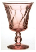 Jamestown Pink Water Goblet