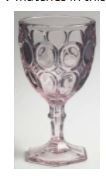 Moonstone Pink Water Goblet