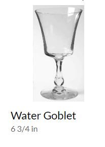 Sheraton Water Goblet