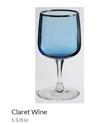 Something Blue Wine Goblet