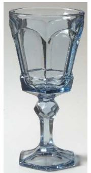 Virginia Light Blue Wine Goblet