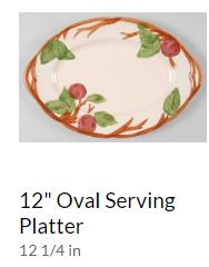 Apple Small Oval Platter