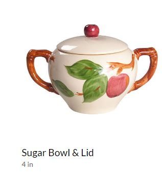 Apple Franciscan Sugar and Lid England