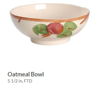 Apple Footed Cereal Bowl