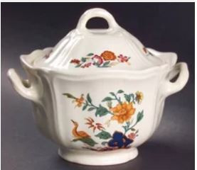 Chinese Teal Sugar and Lid - Wedgwood