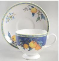 Citrons Cup and Saucer