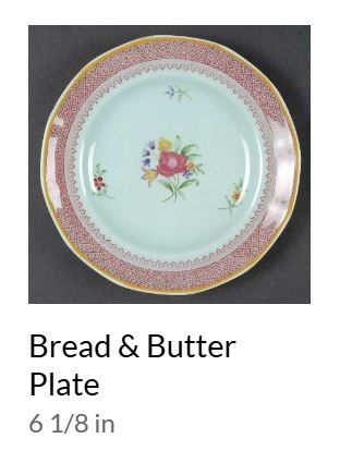 Lowestoft Bread and Butter Plate - Wedgwood