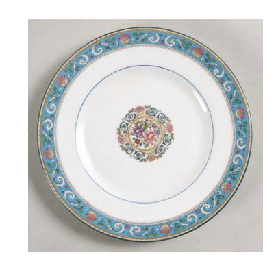 Runnymeade Turquoise Bread and Butter Plate - Wedgwood