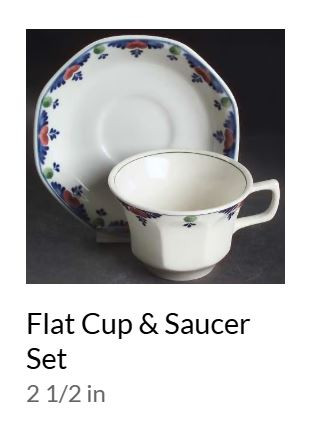 Veruschka Cup and Saucer - Adams Dinnerware