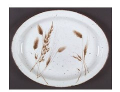 Wild Oats Small Oval Platter