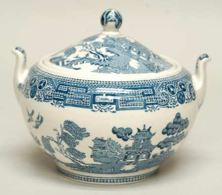 Willow Blue Sugar and Lid - Wedgwood