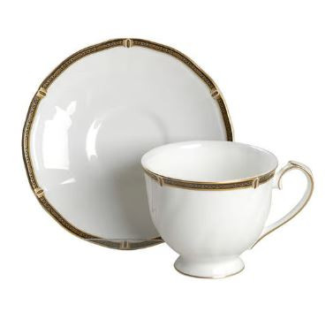 Windsor Black Cup and Saucer - Wedgwood