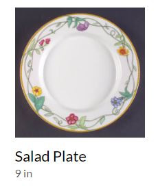 Tivoli Gardens Round Salad Plate