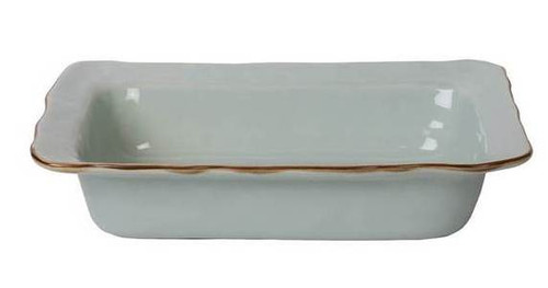 Cantaria Sheer Blue Skyros Medium Rectangular Baker  3535-Sb