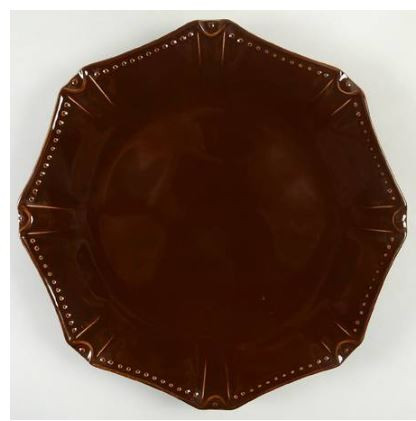 Isabella Chocolate Skyros Dinner Plate