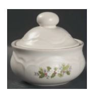 Christmas Heirloom Sugar and Lid