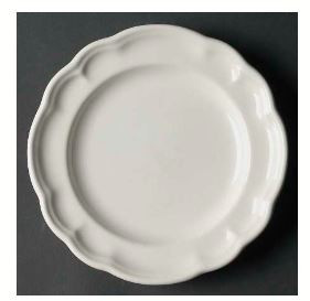 Gazebo White Round Salad Plate