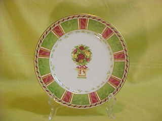 Old Country Roses Royal Albert Seasons Striped Salad Plate