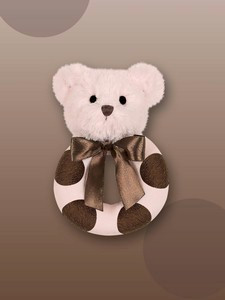 Lil Dottie Rattle  Pink/Brown  Bearington Baby