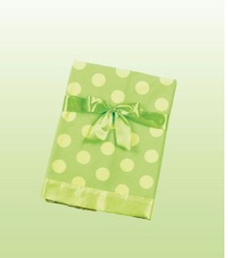 Bearington Baby Polka Dot - Security Blanket Lime