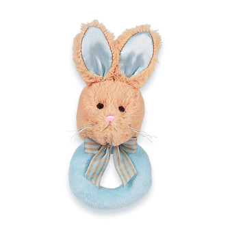 Bearington Baby - Lil Bunny Tail Ring Rattle - Bearington Baby