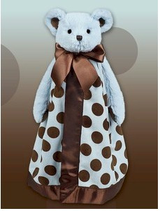 Posh Dots Snuggler  Blue  Bearington Baby