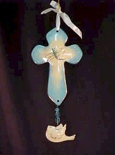 Peace Dragonfly Cross Blue Sky - Peace Dragonfly Cross Blue Sky Heather Goldmin