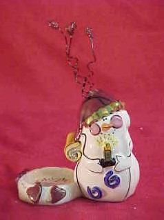 Snowman With Candle Tealight Holder Heather Goldminc