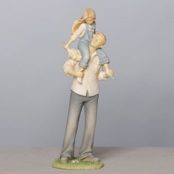 Father With Daughter On Shoulders Foundations By Enesco
