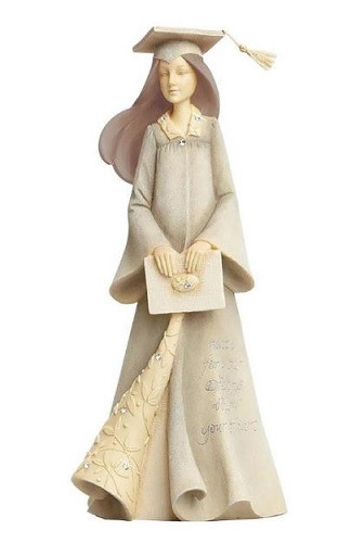 Graduation Figurine Brunette Foundations Angel