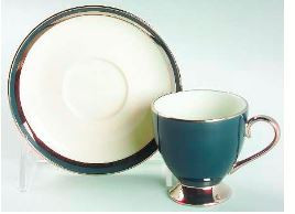 Black Contessa Cup and Saucer - Gorham