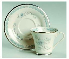 Peonies Cup and Saucer - Gorham