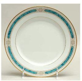 Regalia Court Teal Round Salad Plate - Gorham