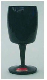 Accent Black Wine Goblet - Gorham Crystal
