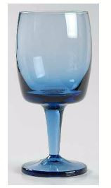 Images Blue Wine Goblet - Gorham Crystal
