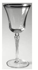 Theme Platinum Wine Goblet - Gorham Crystal