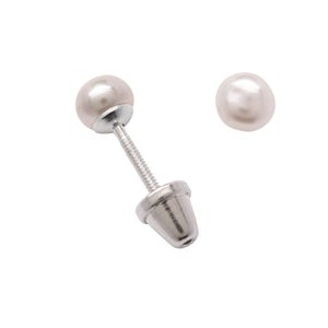 Earrings Pearl White Keepsake Earrings For Children