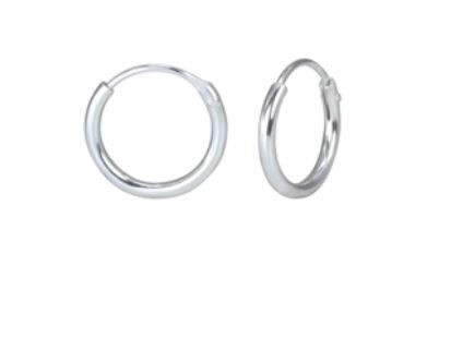 Earrings Endless Hoop For Children Sterling Silver Children'
