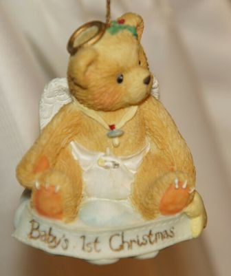 Babys First Christmas Ornament  Cherished Teddies