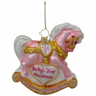 Babys First Christmas Foal - Christopher Radko Ornament