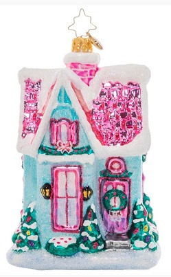 Charming Christmas Cottage Christopher Radko Ornament Christopher Radko Ornaments