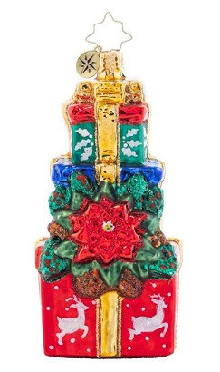 Poinsettia Presents Christopher Radko Ornament Christopher Radko Ornaments