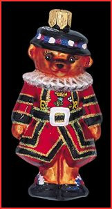 Beefeater Bear Gem - Christopher Radko Ornament